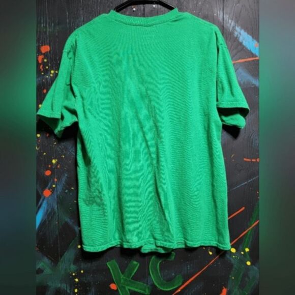 Christmas Cat "Cheers" T-Shirt SZ L #130‎ - Picture 3 of 3